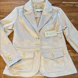Joie Cream faux suede Women's Blazer XS
